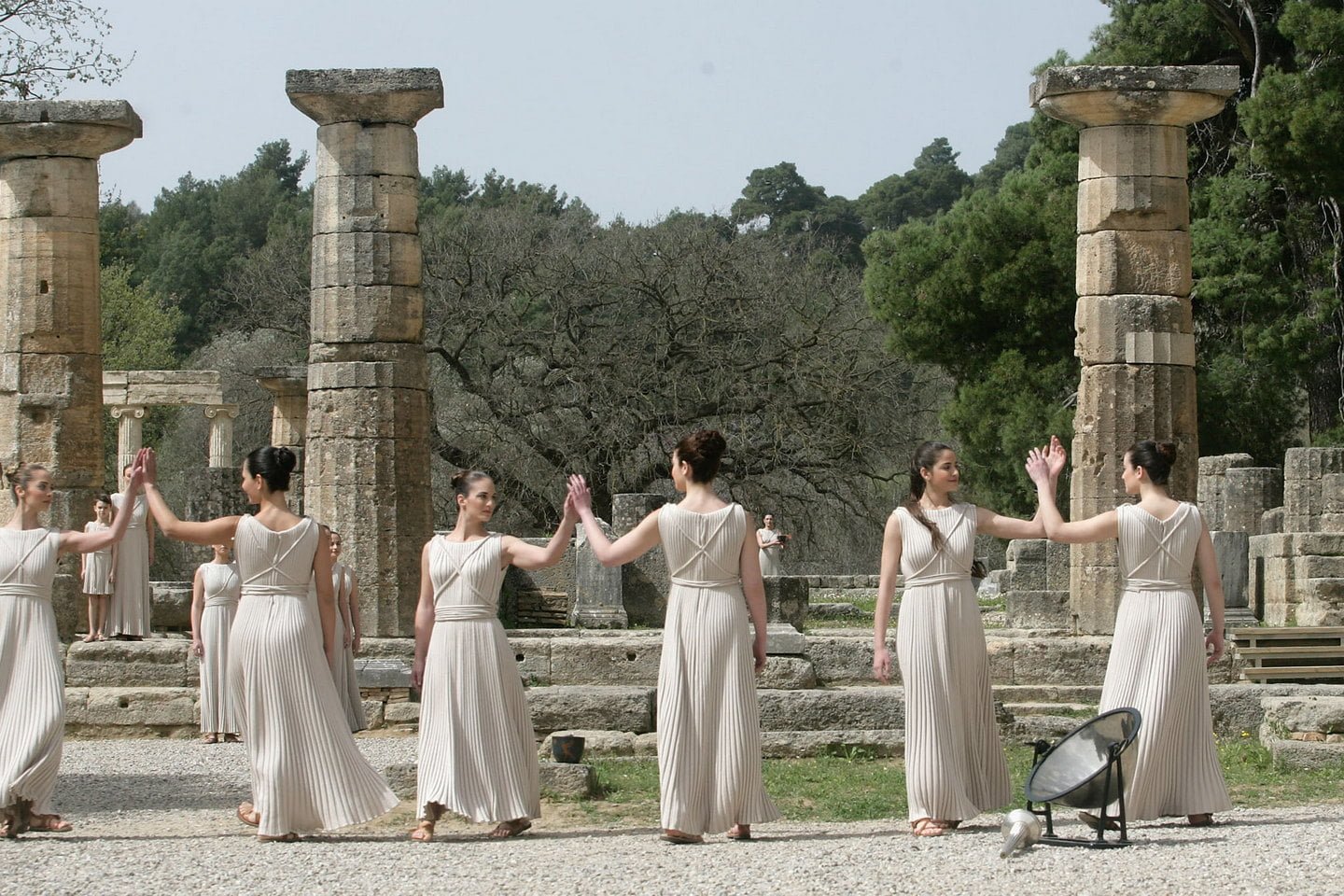 Lighting Ceremony of the Olympic Flame at Ancient Olympia, Greece