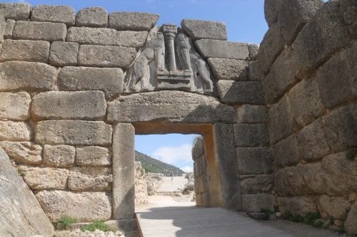 Mycenae Lyons Gate, Greece