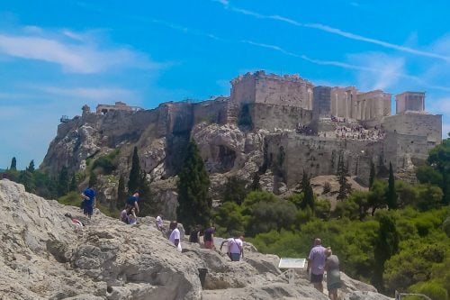 Acropolis from Mars Hill, Athens Greece