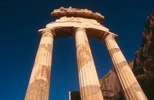 Delphi, temple of Athens pronea