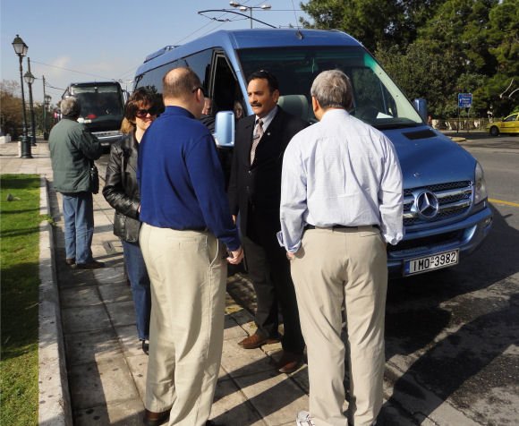 roland and his fellow travellers in Athens